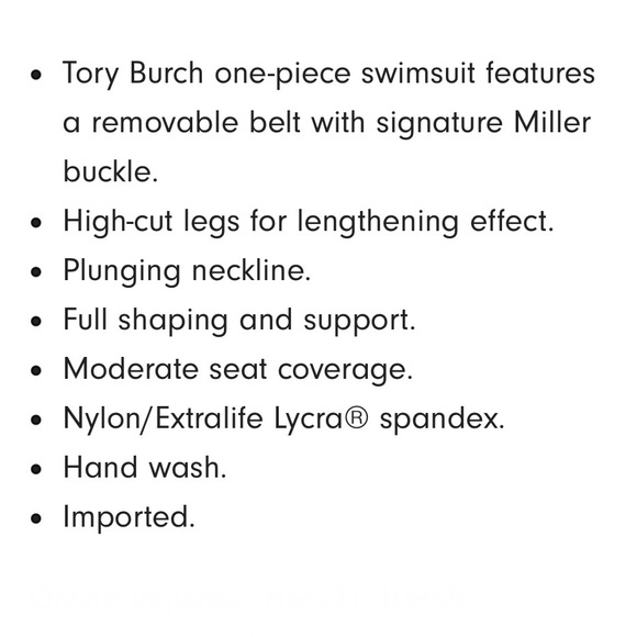 Tory Burch Miller Plunge One Piece Swimsuit - Picture 15 of 16